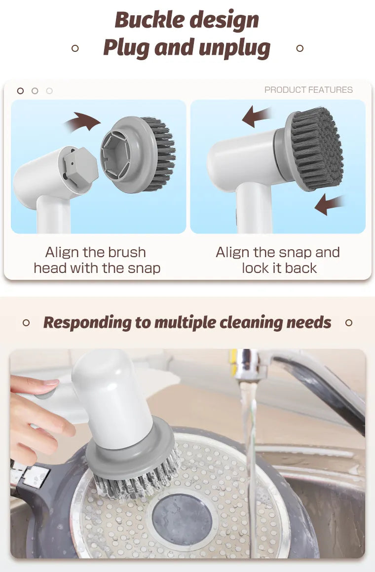 Vellix™ Multi-functional Electric Cleaning Brush